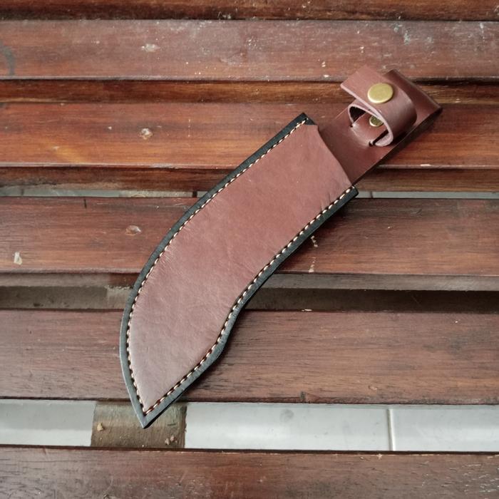 sarung kulit skinning pisau seset kulit ukuran 18 cm