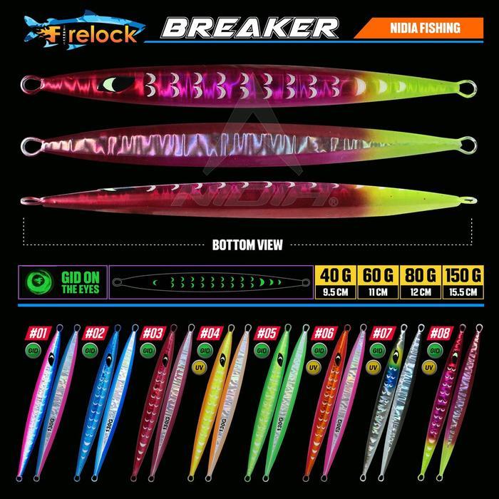 Umpan Pancing Metal jig GID 40 Gram - Firelock Breaker 40g