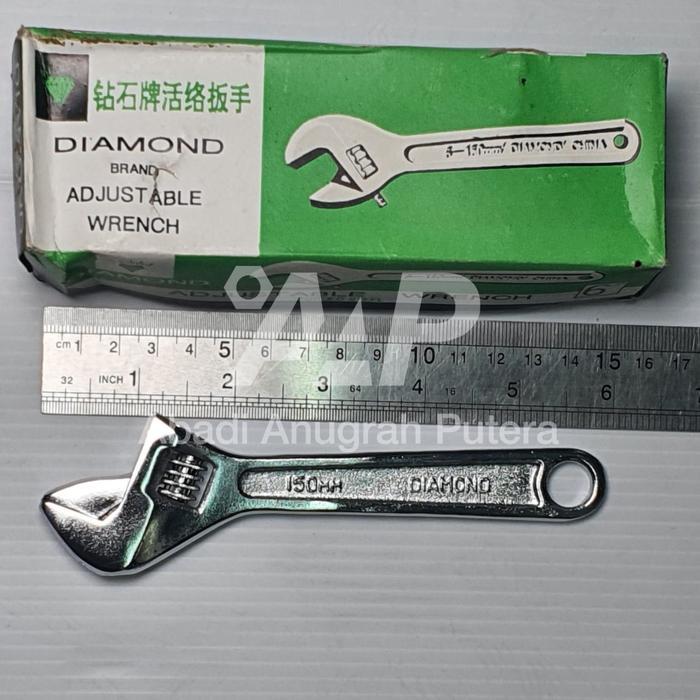 Kunci Inggris 6 inch Adjustable Wrench 6" DIAMOND