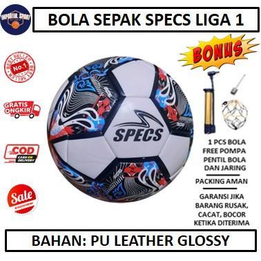 Spotec Footwear - Bola Sepak Specs Original - Bola Sepak Specs Liga 1 - Free Pompa Dll