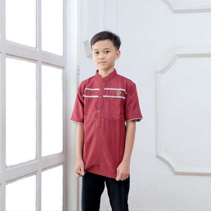 TERLENGKAP BAJU KOKO CASUAL ANAK LAKI LAKI USIA 6-15 TAHUN