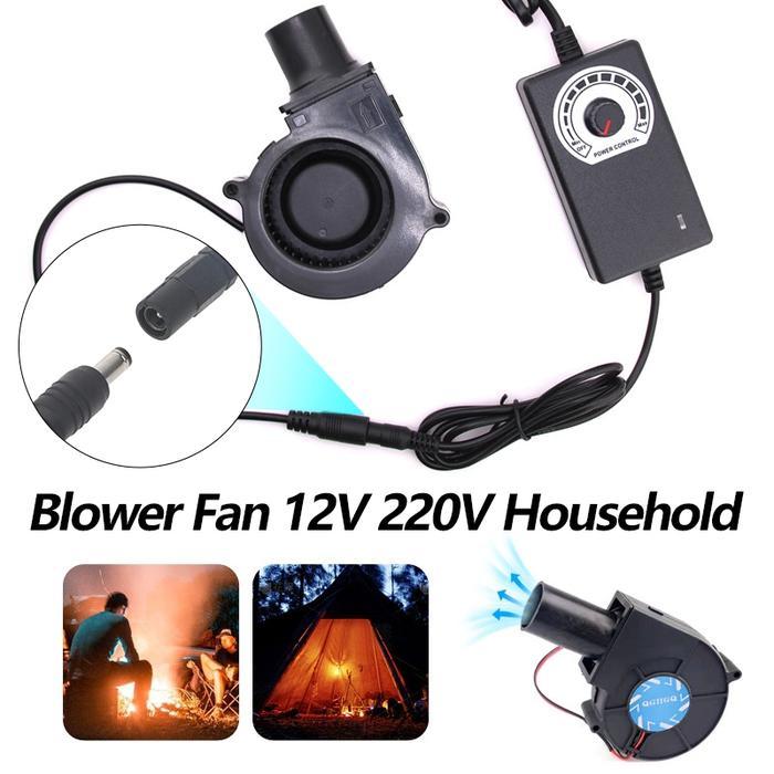 N3W Blower Mini BBQ Kipas 1 Set Kipas Blower Kompor Mesin Blower Keong Portabel Blower Angin Udara