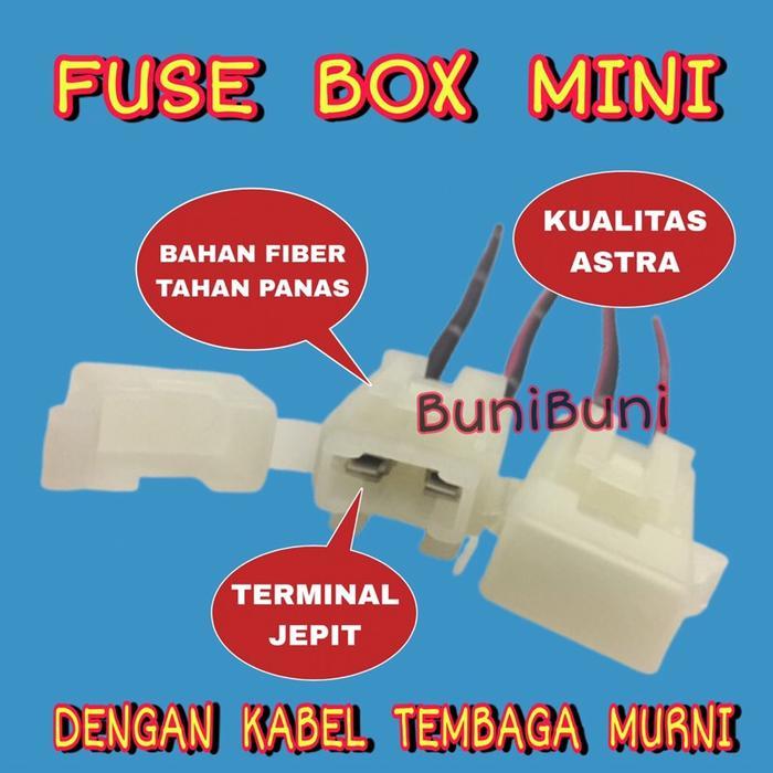 "New" FUSE BOX KECIL / Rumah Sekring - Sikring Dx Tancap KECIL / MINI Untuk Mobil & Motor