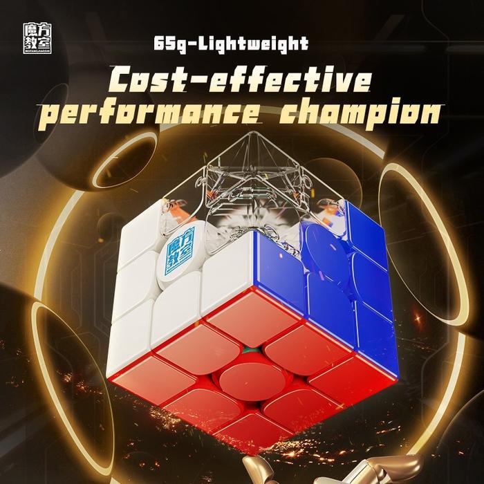 TERLARIS Magic Moyu RS3M v5 3x3 Magnetic Maglev + Robot RS 3M V5 Magnetic Stickerless Puzzle Kubus
