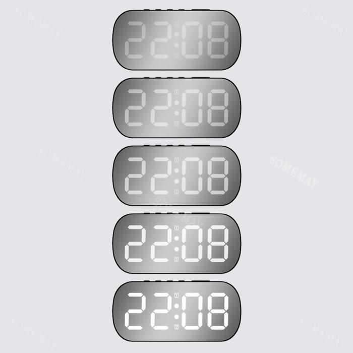 Somemay Digital Jam Weker Mini Mode Alarm 6637/ Jam Alarm Dinding / Jam Dinding Digital Led Terjamin