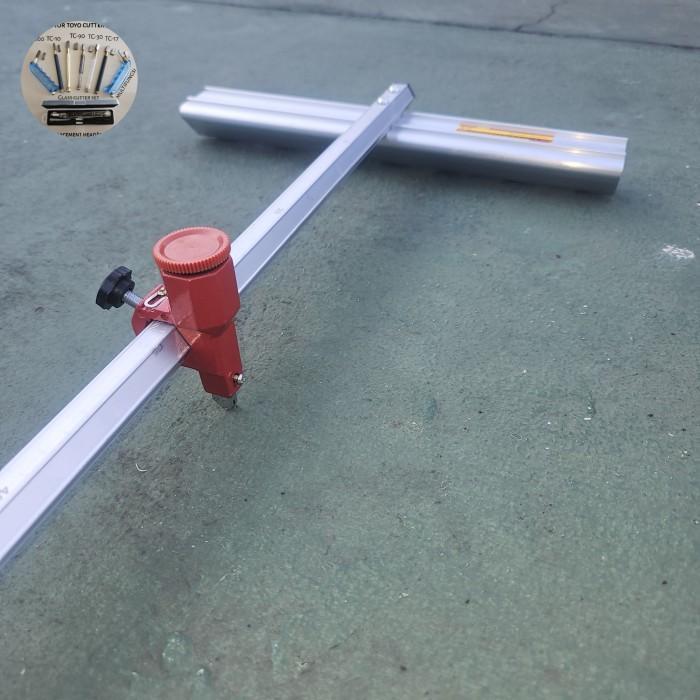 Jangka pemotong kaca lurus straight glass cutter Type size120cm alat potong kaca lurus tipe T 120 cm