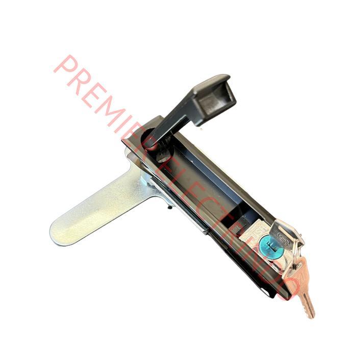 Kunci Push Lock MS480 2B Hitam - Kunci Box Panel Listrik Ukuran 34x140