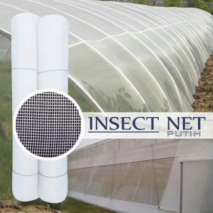 <<<<<] Insect Net Mesh 50 Roll 2 x 100 Meter Screen Putih Dinding Green House