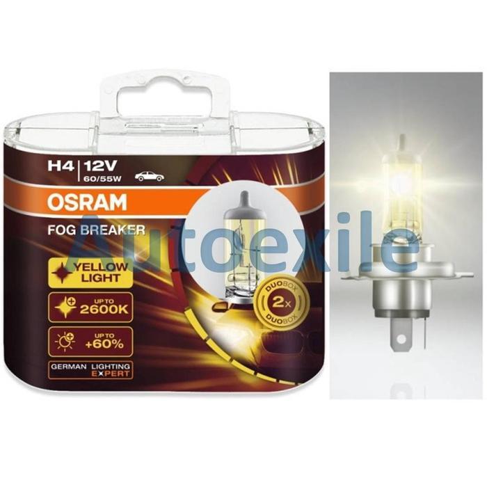 Osram Fog Breaker H4 2600K Kuning Pekat Fbr Yellow Lampu Mobil Apv Avanza Agya Ayla Brio Calya Crv