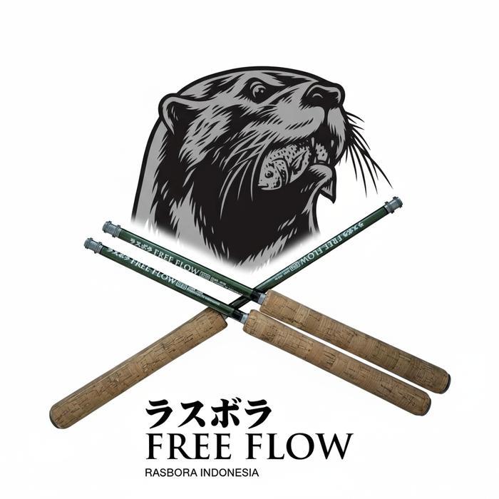 Joran Tegek Rasbora Free Flow Set Handle Busa Eva Material Carbon Ruas Pendek Lentur Best Seller