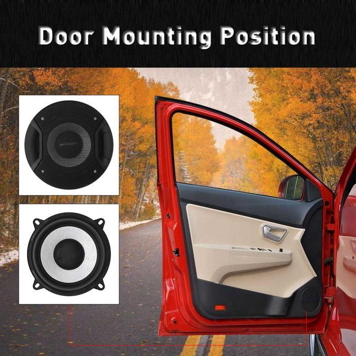 Speaker Subwoofer Pintu Tweeter Mobil 4 Inch Hifi 120W Crossover Bass Redy Stok