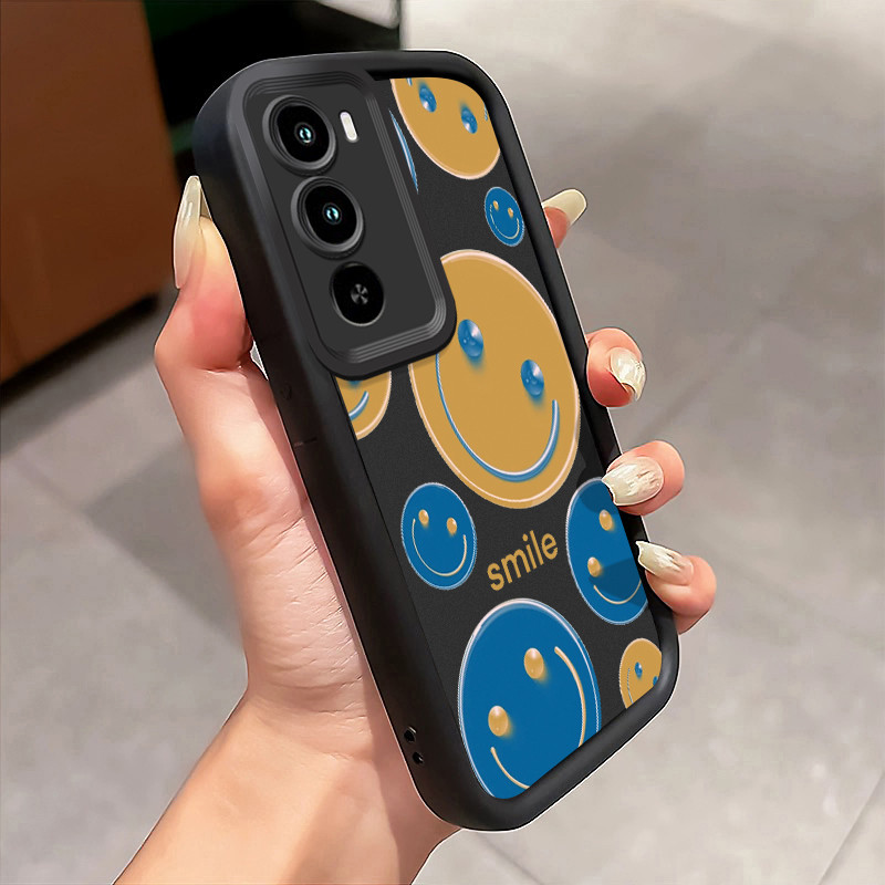 Casing Hp Untuk ITEL CITY 100 Case Smile Pac-Man Kasing Anti Guncangan Cesing Kesing Silikon Softcas