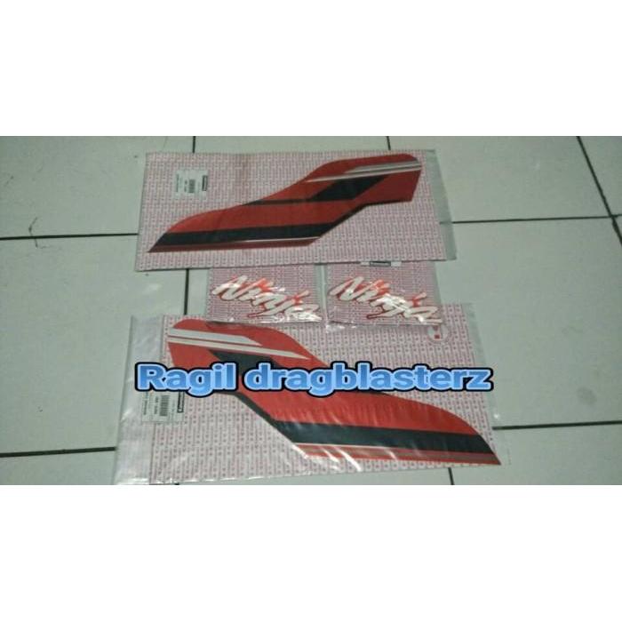 Unik Stiker/Striping Tangki New Ninja Rr Se Orange 2015 Original Terlaris