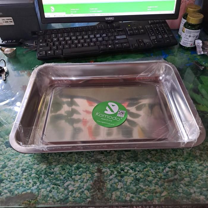Nampan Segi Galaxy Komodo 40 Nampan Segi Stainless Tray Prasmanan Nampan Prasmanan