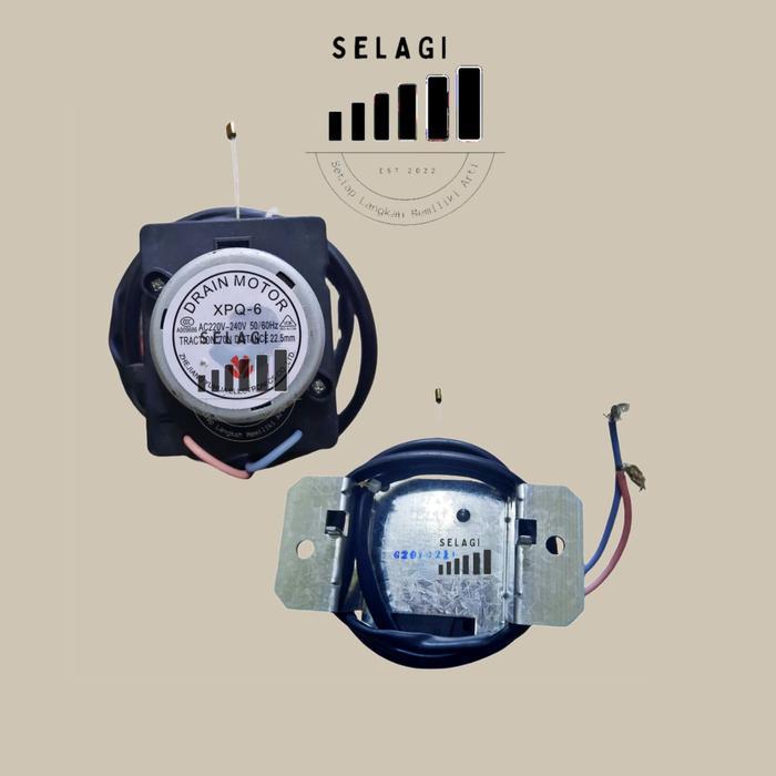 MOTOR DRAIN MESIN CUCI SHARP TOP LOADING / DRAIN MOTOR XPQ-6 SHARP