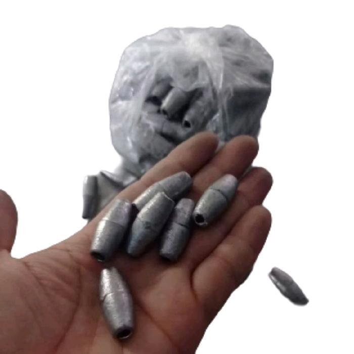 ASLI Timah pemberat jaring ikan 1 kg isi sekitar 40 pcs timbel jaring timah jaring ikan READY STOCK