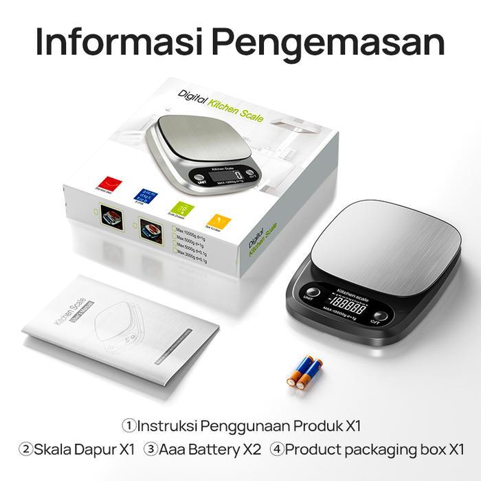 10Kg Timbangan Digital Dapur Timbangan Digital Dapur 10Kg Timbangan Digital Mini Kitchen Scale 10Kg