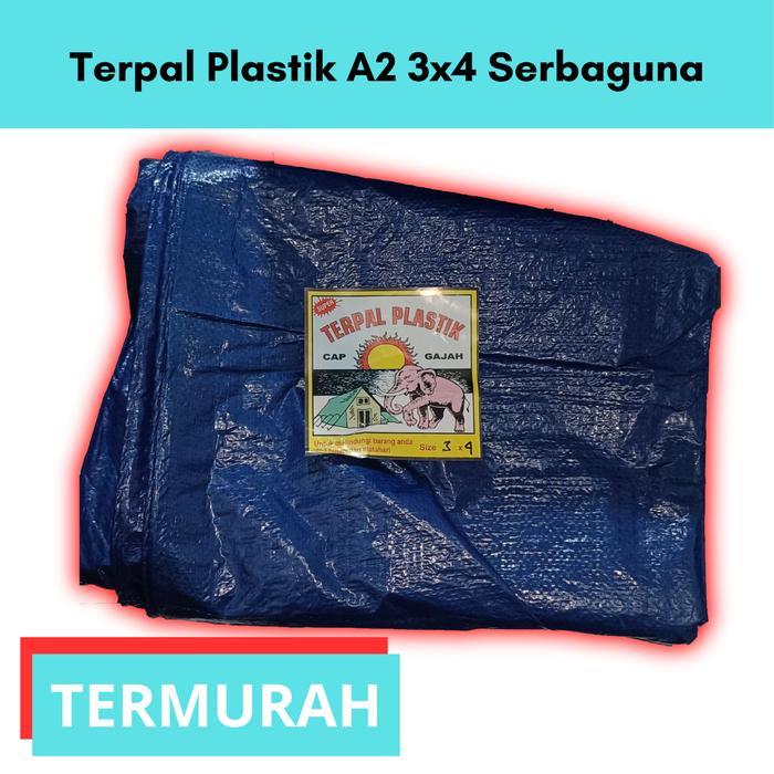 Terpal Terpal Plastik Tebal A2 Cap Gajah 2x3 3x4 4x6 5x7 6x8 Anti Bocor Tebal Kuat Aman