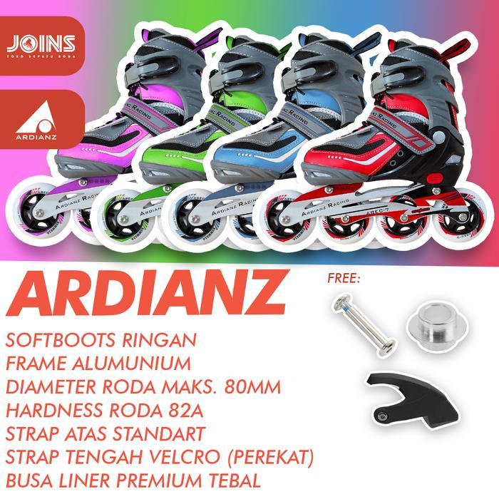 Sepatu Roda Inline Skate Anak Ardianz Racing Merah