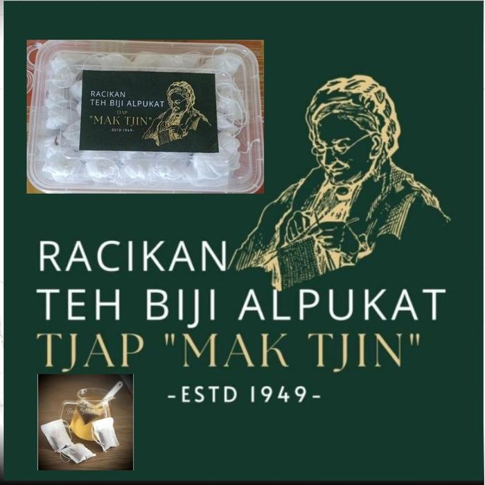 teh herbal racikan biji alpukat, mak tjin