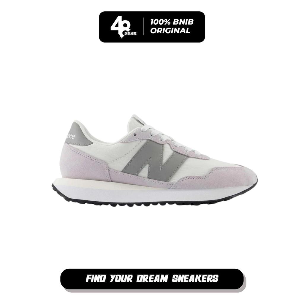 Sepatu Sneakers Wanita New Balance 237 White Grey (WS237HGG) Original*