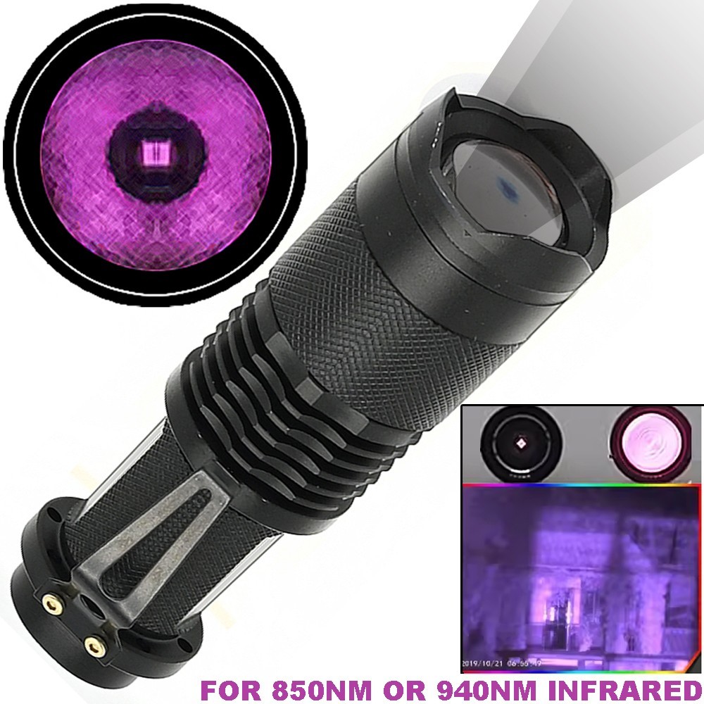 940nm IR Flashlight Infrared Illuminator Flashlight, 850nm IR Illuminator Flashlight Night Vision