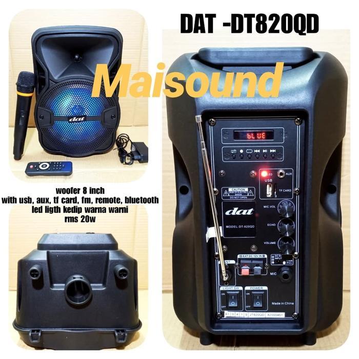 SPEAKER PORTABLE DAT DT 820QD BLUETOOTH WIRELESS DT 820 QD DT820QD