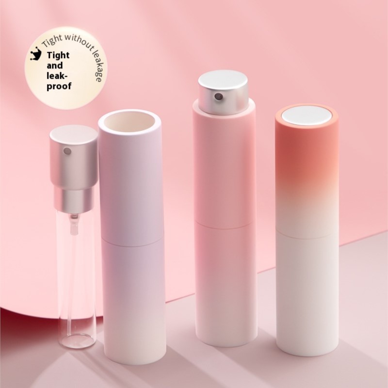 Refillable Portable Perfume Atomizer High End Travel Perfume Bottle With Rotating Press Spray And