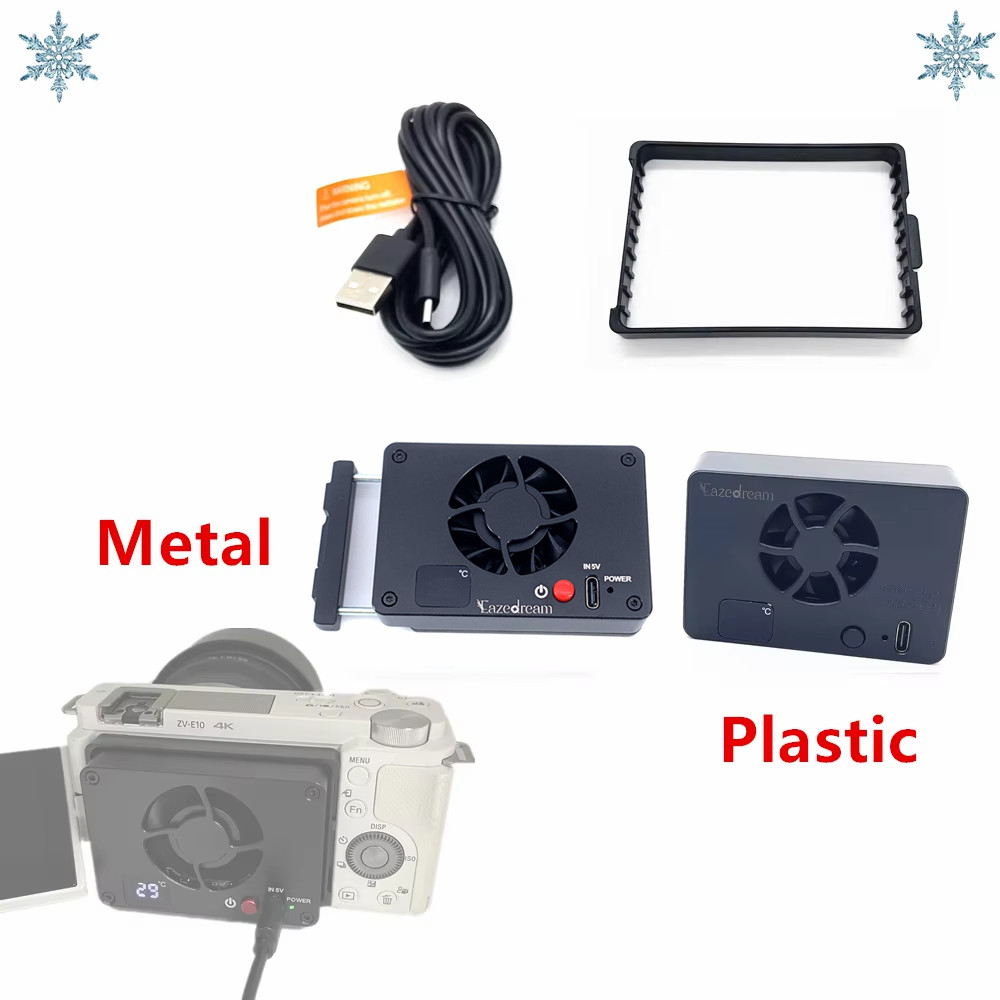 Cooling Fan Camera Radiator for Sony ZV-E10 A7IV FX30 ZV-E1 A6700 A7CII A7SIII A7SM3 A7M4 A7C2 ZVE10
