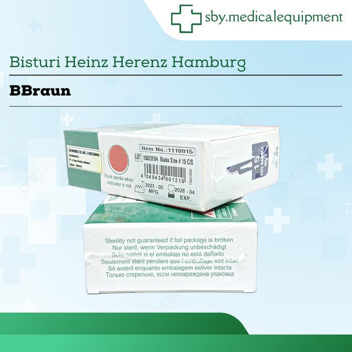 BISTURI NO 15, 10, 11, 20, 21, 23 HEINZ HERENZ HAMBURG SURGICAL BLADE