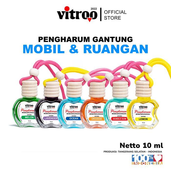 Vitroo Parfum Gantung Pengharum Pewangi Mobil Pengharum Ruangan Kipas AC Lemari Kamar Rumah Botol