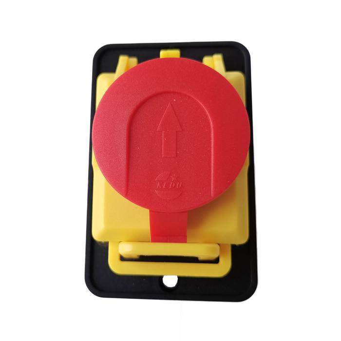 Kjd12-14 Electromagnetic Switch Kedu 6Pins Emergency Stop Pushbutton Switches For Electrical