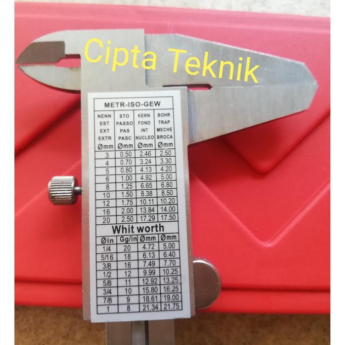Sigmat Manual 150Mm Toki - Jangka Sorong 6 Inchi