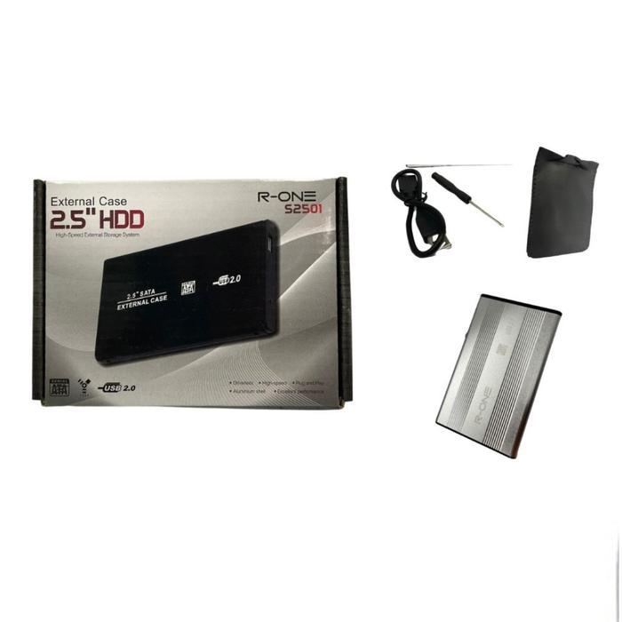 R-ONE Enclosure Casing Hardisk External 2.5" Sata Usb 2.0 Metal