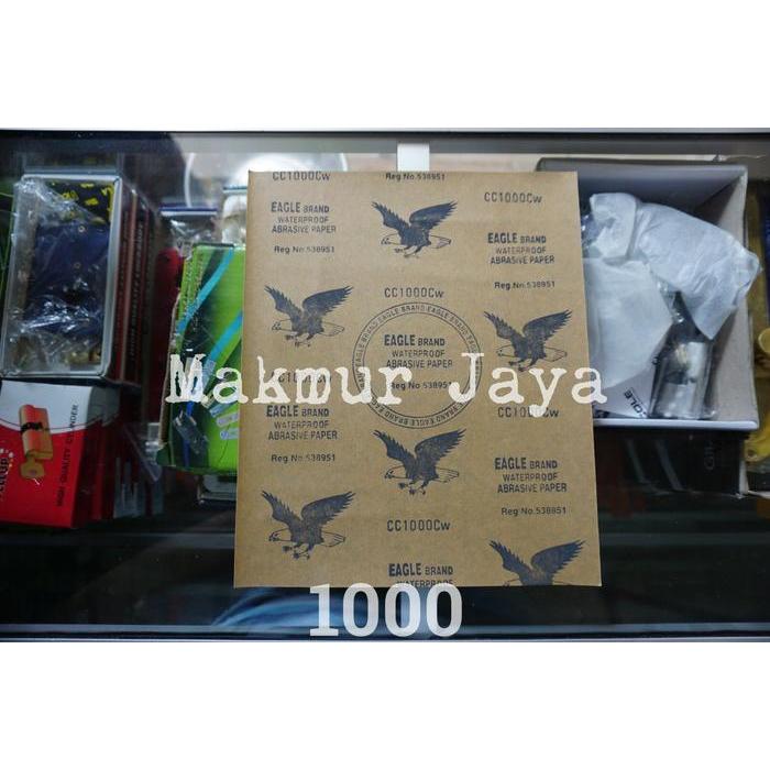 Amplas 1000 Lembaran Eagle Besi Kayu Mobil Lembar