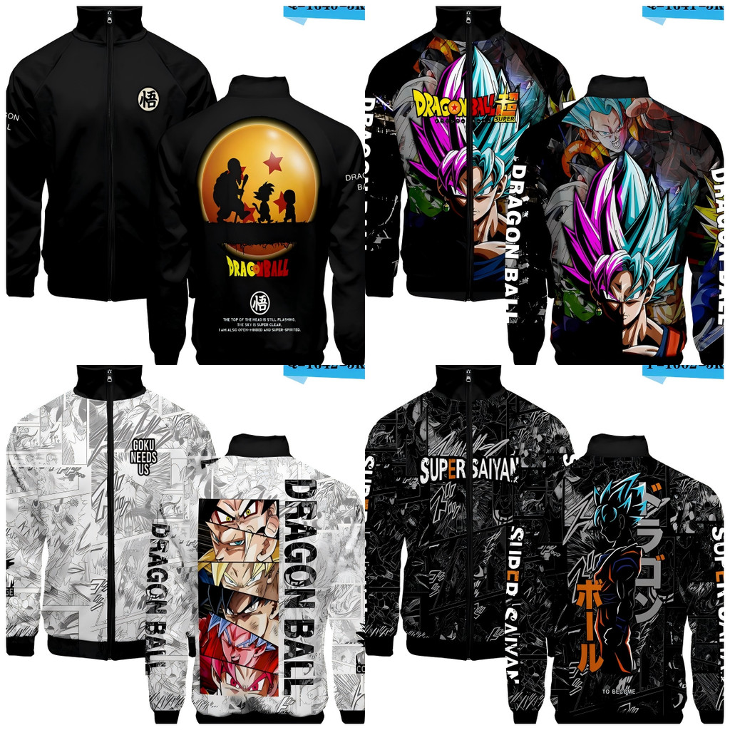 Dragon Ball Son Goku Streetwear Baseball Uniform Adult Costume Jacket Men Women Spring Fall Cardigan