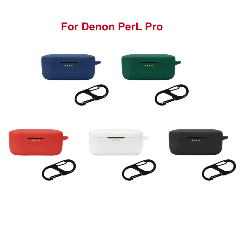 Earphone Shockproof Silicone Protect Cover For Denon Perl Pro Wireless Earbud Anti-Dust Washable