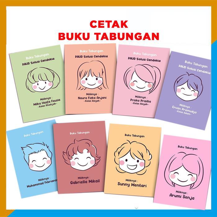 Terlaris BUKU TABUNGAN CUSTOM / BUKU TABUNGAN SEKOLAH SALE
