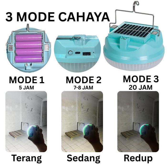 LAMPU LED EMERGENCY UFO 400W /SOLAR PANEL LED/ LAMPU EMERGENCY GANTUNG LAMPU TAMAN OUTDOOR LAMPU