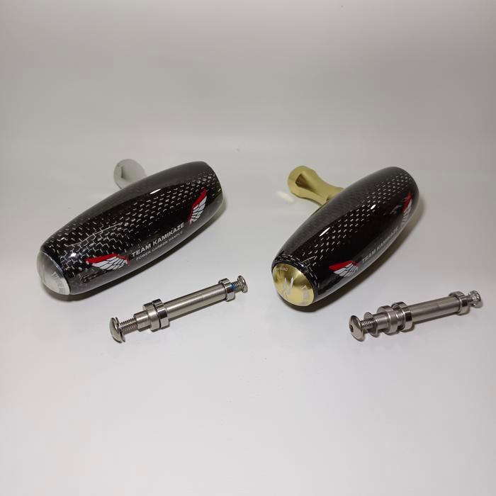 TBAR CARBON KNOB TEAM KAMIKAZE - KNOB REEL PANCING - ALAT PANCING
