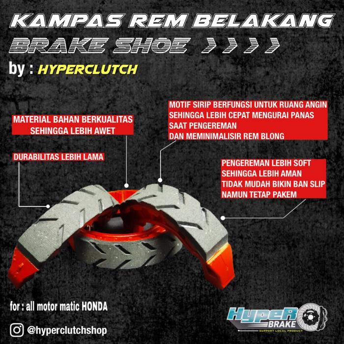 KAMPAS REM BELAKANG RACING VARIO 125 150 PCX CBU