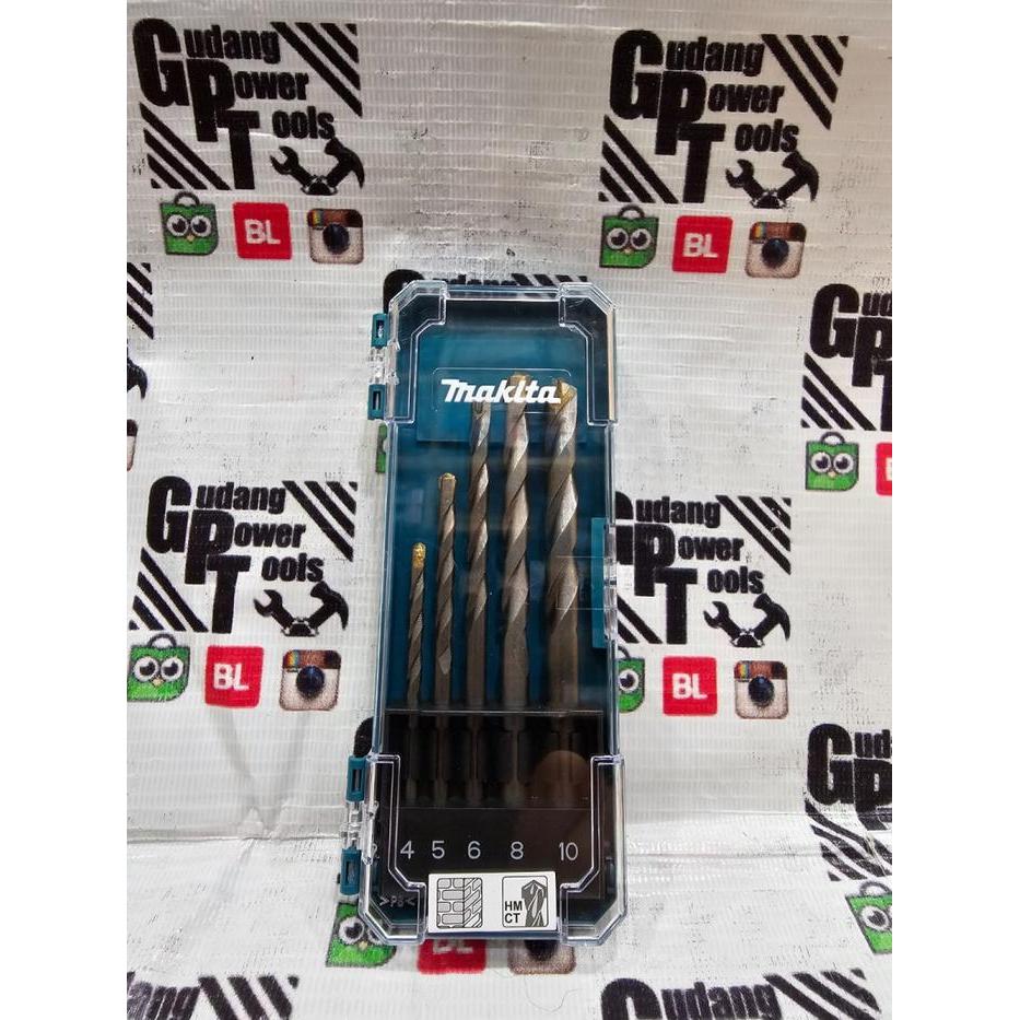 Mata Bor Set Beton Tembok Besi Kayu Obeng Set Makita Ori 5pc 17pc 75pc / Mata Bor Besi Kayu Beton