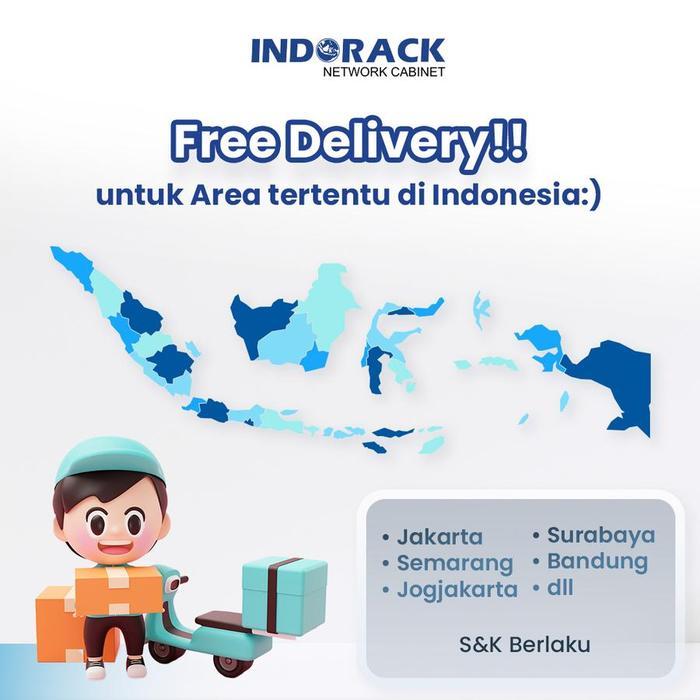 INDORACK OR42 OPEN RACK 42U RAK SERVER MODEM SWITCH RACK SERVER 19"