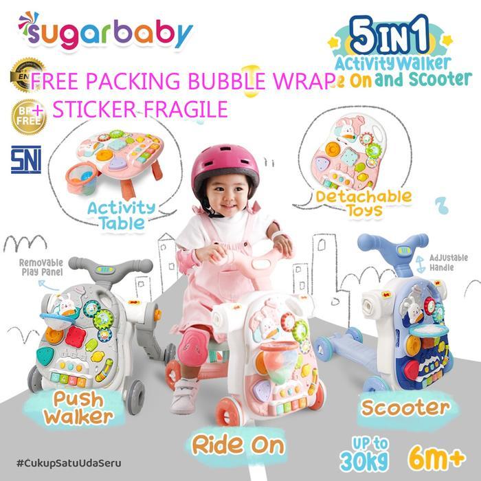 Sugar Baby Activity Walker 5 in 1 Ride On Scooter Baby Push Walker