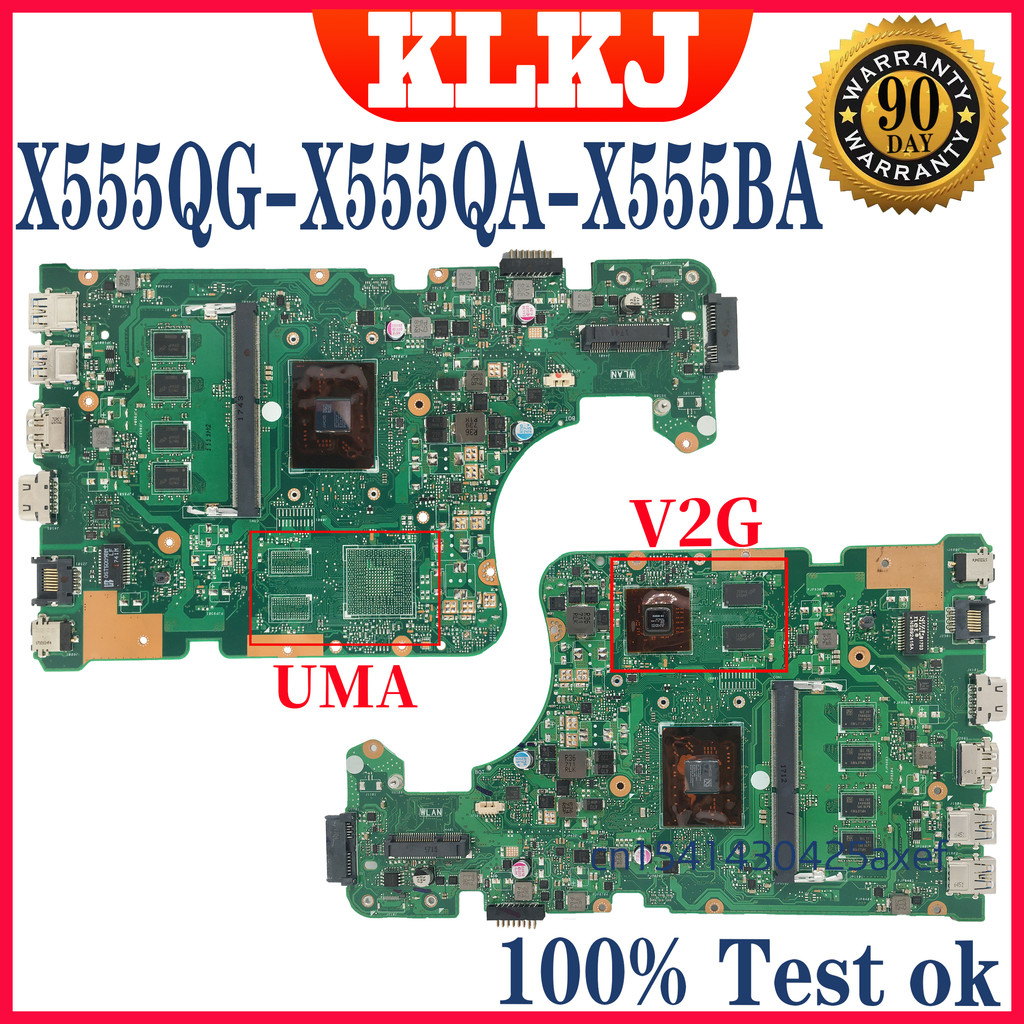 X555QG X555QA Mainboard For ASUS X555BA X555BP X555B X555Q A555Q A555B Laptop Motherboard RAM:4G-8G