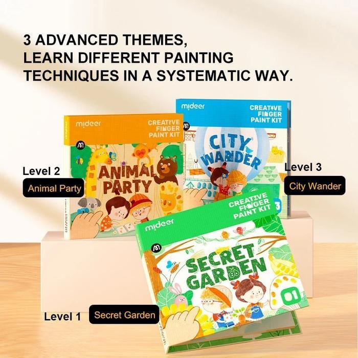 Mideer Creative Kit Finger Paint Children'S Finger Printing Painting Book For Kids Art Book Buku