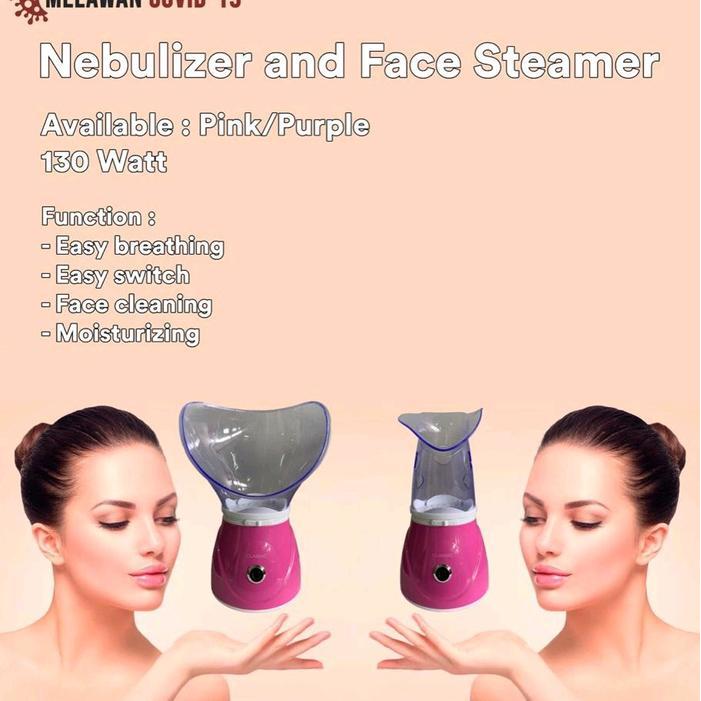 Alat Spa Wajah Uap/Facial Steamer/Nebulizer Facial/Hirup Uap Panas/ Peralatan Pembersih/ Facial