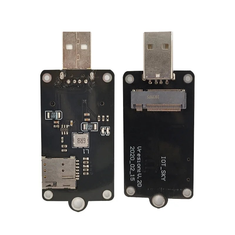 DISKON NGFF M.2 to USB Adapter Card Development Key board With Nano SIM Card Slot For EM05-E EM06-E 