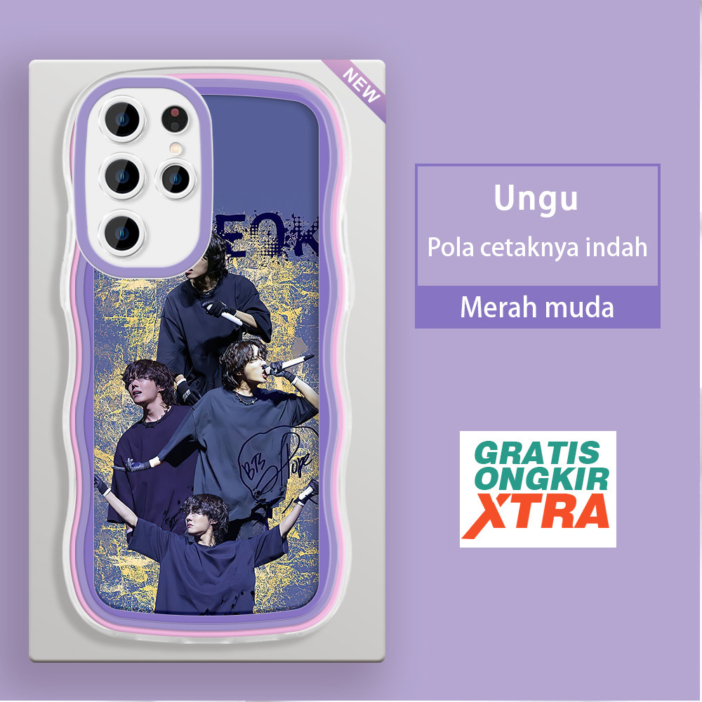 Casing HP Samsung S20 PLUS S21 FE Note 10 LITE 20 Plus S22 ULTRA 5G  Pola BTS Kim Tae Hyung  warna-w
