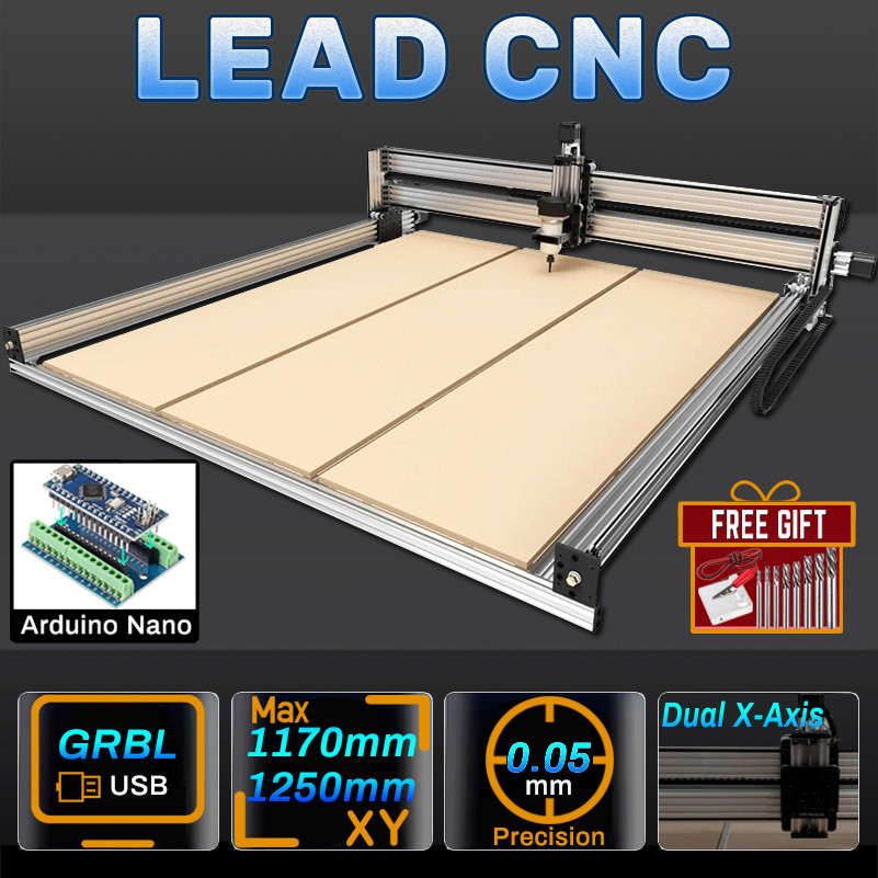 Openbuilds Latest Lead CNC Router Machine Full Kit 4-Axis GRBL High Precise Screw Driven CNC